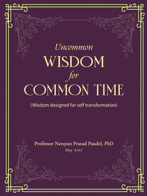 cover image of Uncommon Wisdom for Common Time